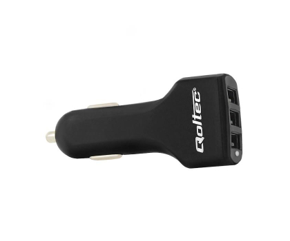 Ładowarka do smartfonów Qoltec Ładowarka samochodowa 3xUSB 4.8A 24W